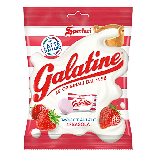 Sperlari Galatine Strawberry Milk Candy Bags, Individually Wrapp...