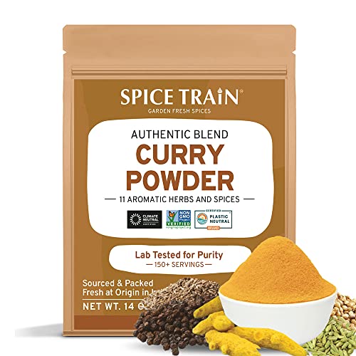 SPICE TRAIN, Curry Powder 14oz Mild Indian Curry Powder, Glute...