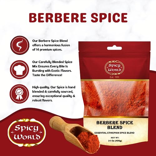 Spicy World Berbere Spice Blend | Authentic Ethiopian Seasoning ...