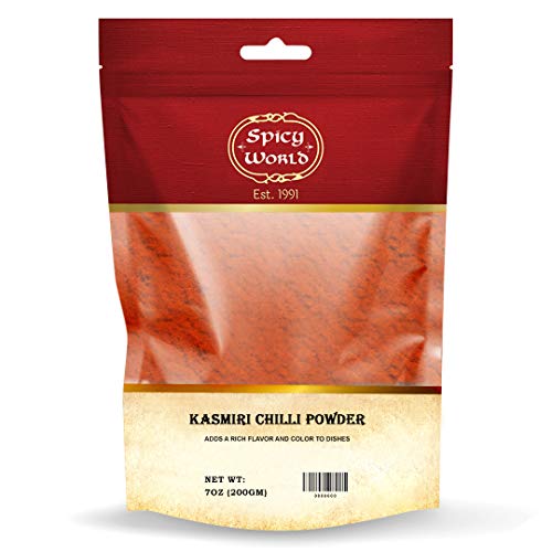 Spicy World Kashmiri Chili Powder Red 7 Ounce Resealable Bag | A