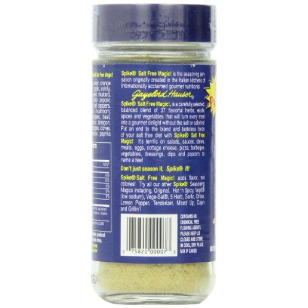 Spike Seasoning Gaylord Hauser 3 oz Salt