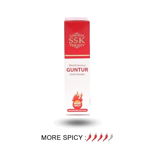 SSK Stemless Guntur Chilli Powder 8.81 oz Box