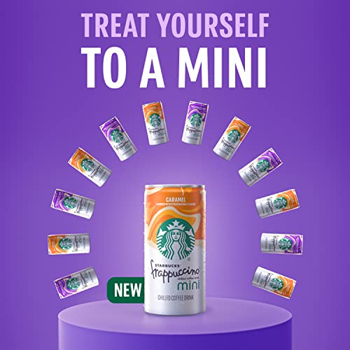 Starbucks Frappuccino Mini 2 Flavor Variety Pack, Caramel & Whit...