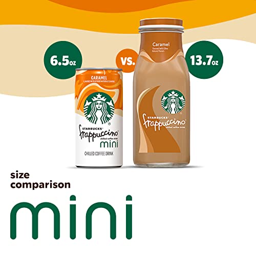 Starbucks Frappuccino Mini 2 Flavor Variety Pack, Caramel & Whit...