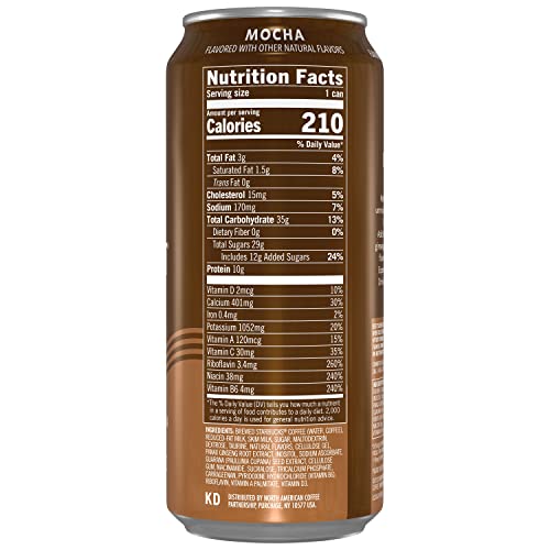 Starbucks, Doubleshot Energy Coffee, Mocha, 15 Fl Oz Pack Of 12