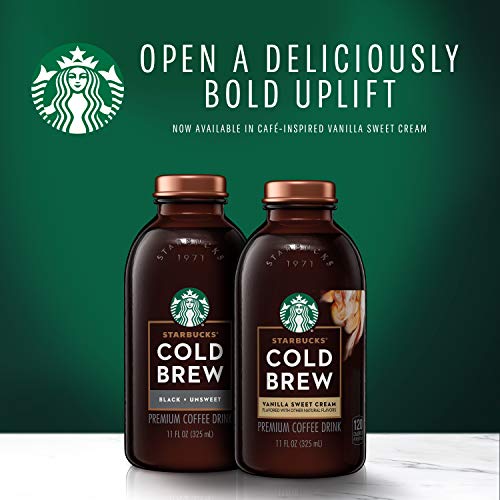 Starbucks RTD Coffee, Cold Brew, Vanilla Sweet Cream , 11oz Glas...