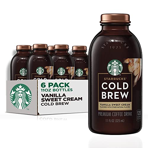 Starbucks RTD Coffee, Cold Brew, Vanilla Sweet Cream , 11oz Glas...