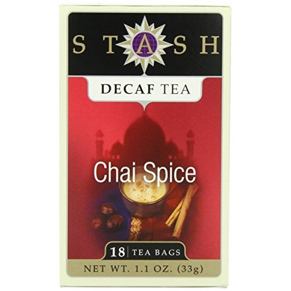 Stash Tea Decaf Chai Spice Tea 18 Count Tea Bags (packaging ...