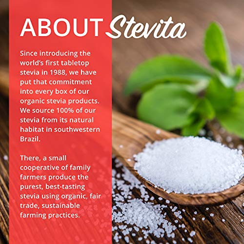 Stevita Organic Spoonable Stevia Powder 2 Pack - 16 Ounce Jars