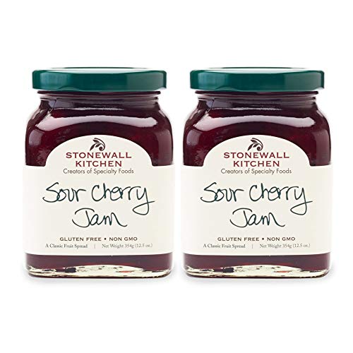 Stonewall Kitchen Sour Cherry Jam, 12.5 Ounces Pack Of 2