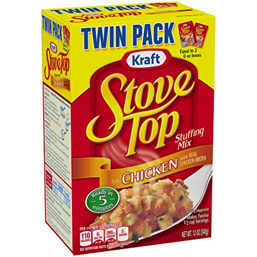 Kraft Stove Top Twin Pack Stuffing Mix For Chicken, 12 Oz Box