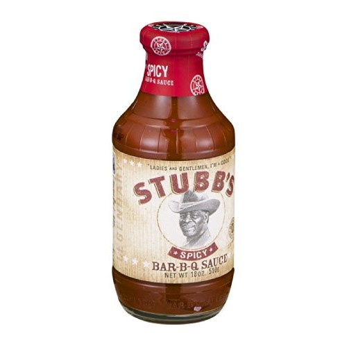 Stubbs Spicy Bbq Sauce, 18-Ounce Bottles Pack Of 6