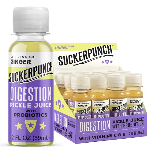 SuckerPunch Digestion 2oz Pickle Shot | Rejuvenating Ginger Juic...