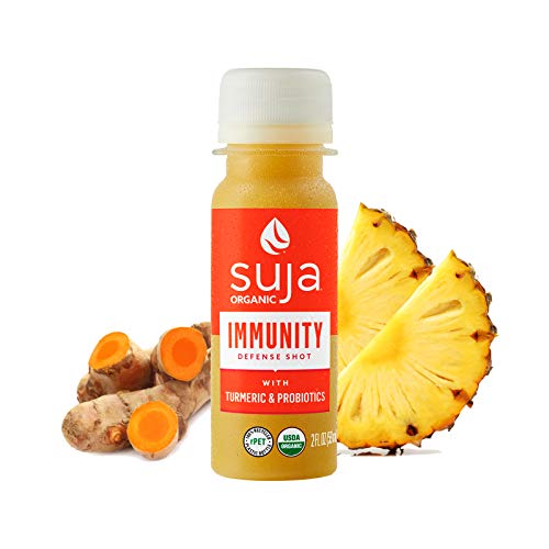 Suja Organic Immunity Defense Shot 30 Pack with Turmeric and G...