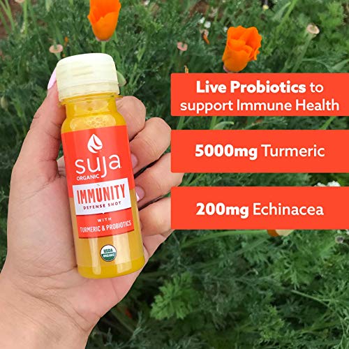 Suja Organic Immunity Defense Shot with Turmeric and Ginger, Imm...