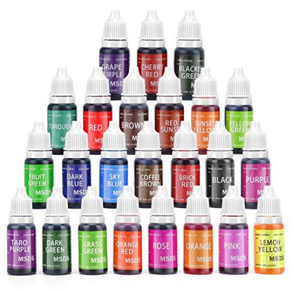 Food Coloring, 24 Color Vibrant Food Color, Concentrated