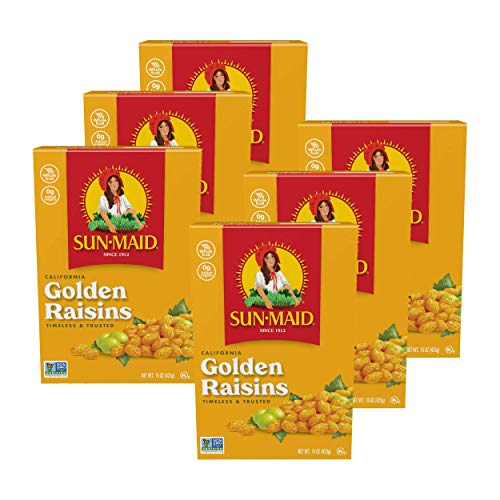 Sun Maid California Golden Raisins, 15-Ounce Boxes Pack Of 6