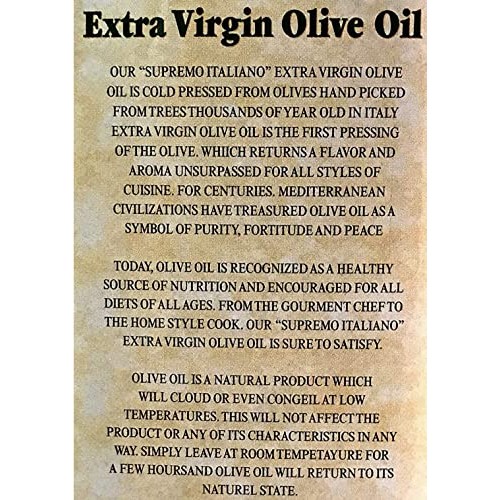 Supremo Italiano Extra Virgin Olive Oil 3L Packed In Italy