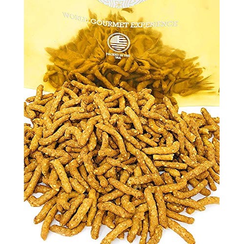 Sweetgourmet Narrow Sesame Sticks | Lightly Salted | 2 Pounds