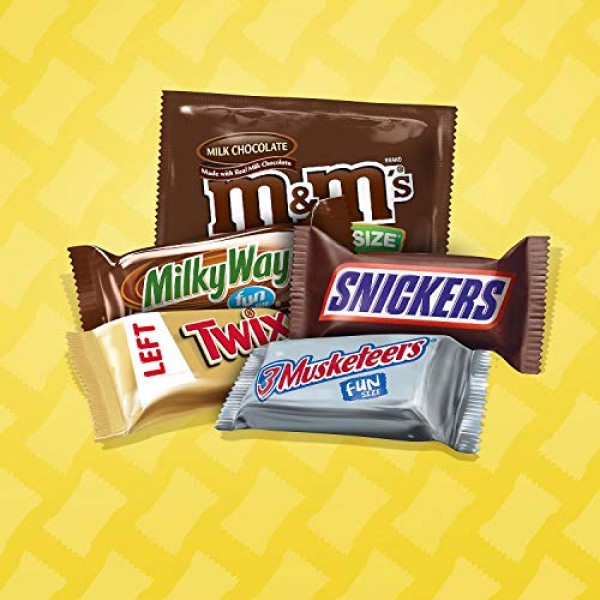 M&M'S Milk Chocolate, M&M'S Peanut, TWIX & SNICKERS Fun  Size Milk Chocolate Hall