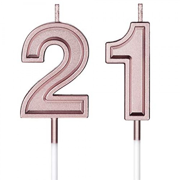 21st Birthday Candles Cake Numeral Candles Happy Birthday