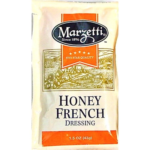 T. Marzettis Honey French Dressing 1.5 Oz Contains Sugar - 25 Pack