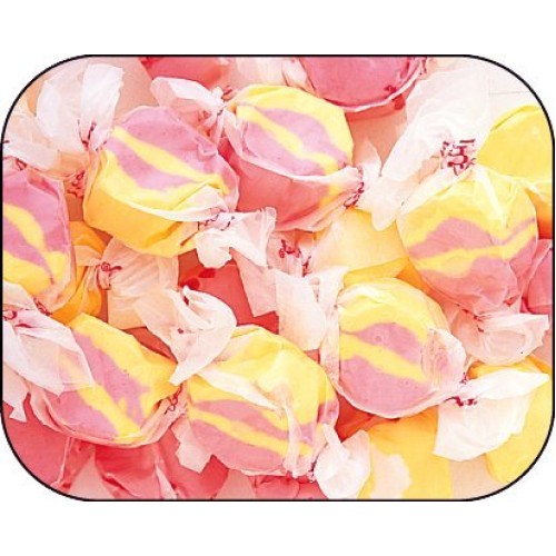 Strawberry &Amp; Banana Pink &Amp; Yellow Gourmet Salt Water Taffy 1 P