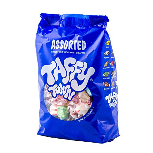 Taffy Town Assorted Gourmet Salt Water Taffy, 2 Pound Bag Assor