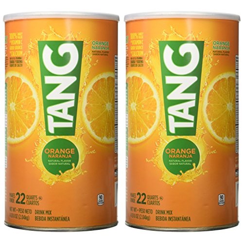 Tang Orange Powdered Drink Mix 72 Oz Canisters, Pack Of 2