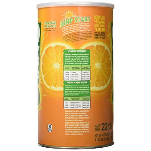 Tang Orange Powdered Drink Mix 72 Oz Canisters, Pack Of 2