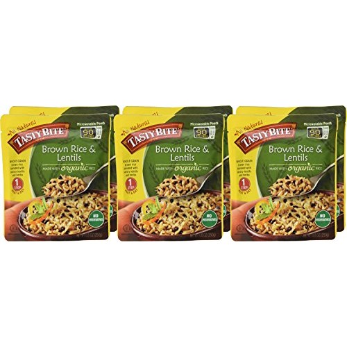 Tasty Bite Brown Rice Lentil 8.8 Ounce Pack Of 6, Whole Grain