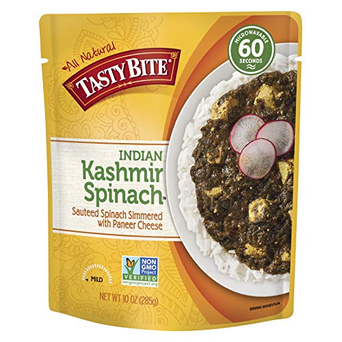 Tasty Bite Indian Entree Kashmir Spinach 10 Ounce Pack Of 6, F