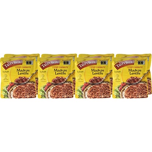 Tasty Bite Indian Madras Lentils, 10Oz Pouches Pack Of 8