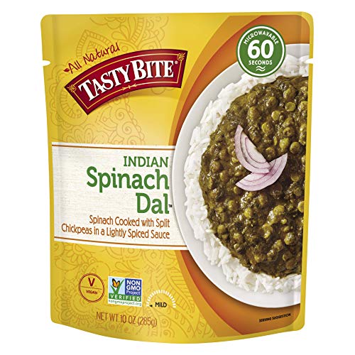 Tasty Bite Spinach Dal Microwaveable Ready To Eat Entrée, 10 Oun