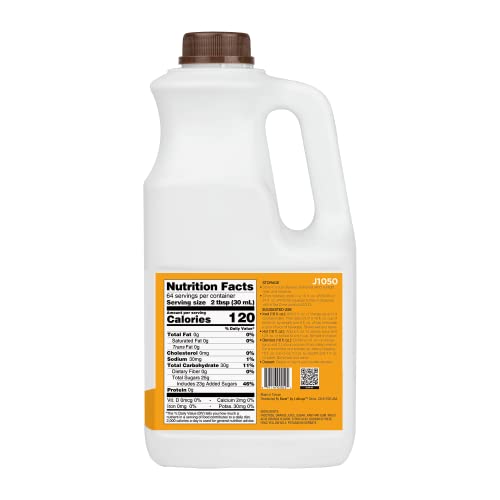 Tea Zone J1050 64 fl.oz Orange Syrup for Tea, Coffee, Sweets, Ic...