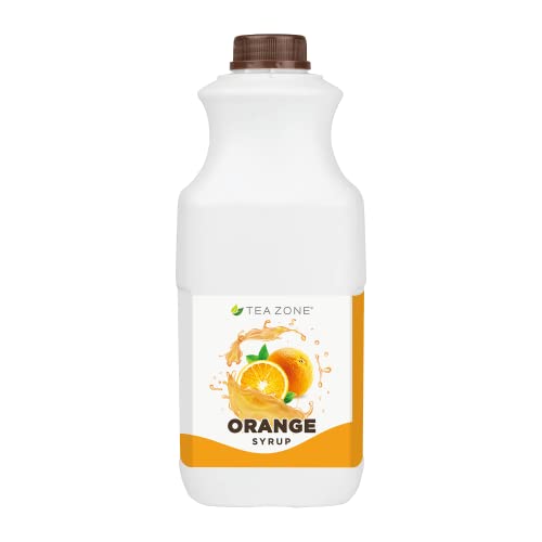 Tea Zone J1050 64 fl.oz Orange Syrup for Tea, Coffee, Sweets, Ic...