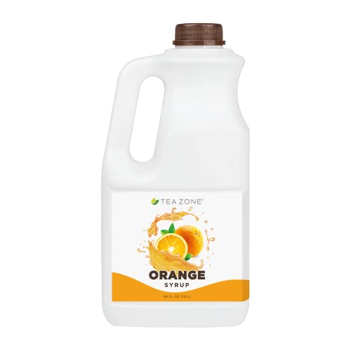 Tea Zone J1050 64 fl.oz Orange Syrup for Tea, Coffee, Sweets, Ic...