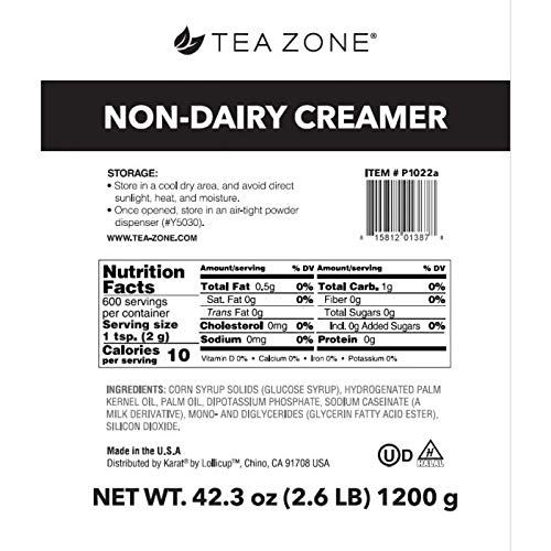 Tea Zone Non-Dairy Creamer, 2.6 Pound