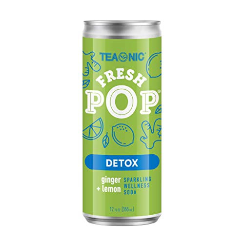 TEAONIC Fresh Pop Detox Soda With Dandelion Leaf, Lemon, Ginger ...