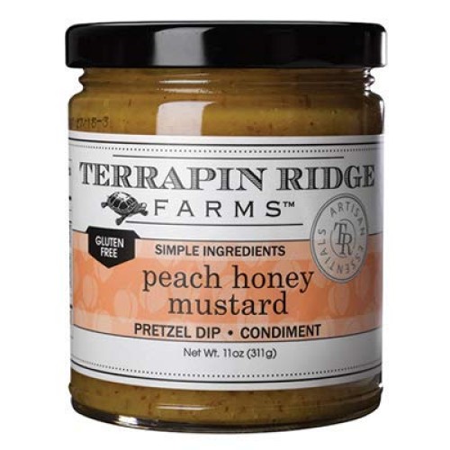 Peach Honey Mustard By Terrapin Ridge Farms – One 11 Oz Jar