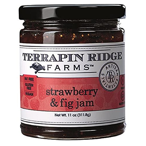 Terrapin Ridge Farms Gourmet Vegan Strawberry and Fig Jam, Use a...