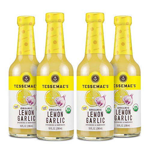 Tessemaes All Natural 4-Pack Salad Dressing Lemon Garlic