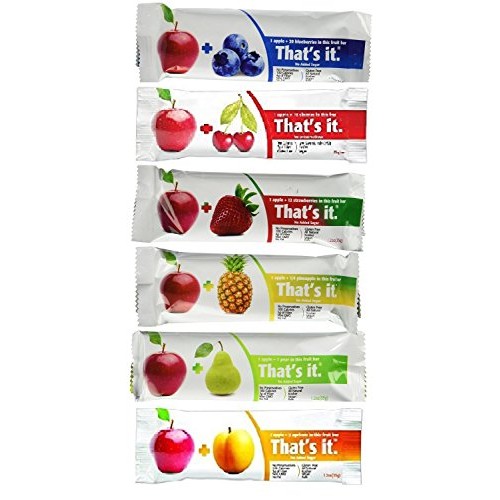 Thats It Fruit Bars, 6 Flavors Variety Pack Pack Of 48