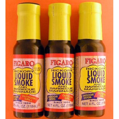 Figaro Hickory Liquid Smoke And Barbecue Marinade Three Bottles