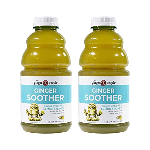 The Ginger People Ginger Soother, Lemon and Honey 32 Ounce - Pac...