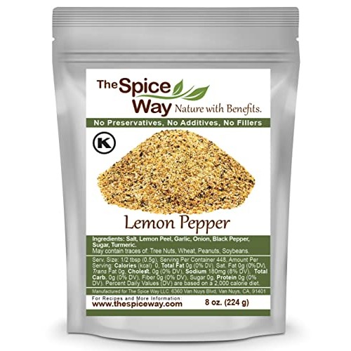 The Spice Way Lemon Pepper - 8 oz - no citric acid or any preser...