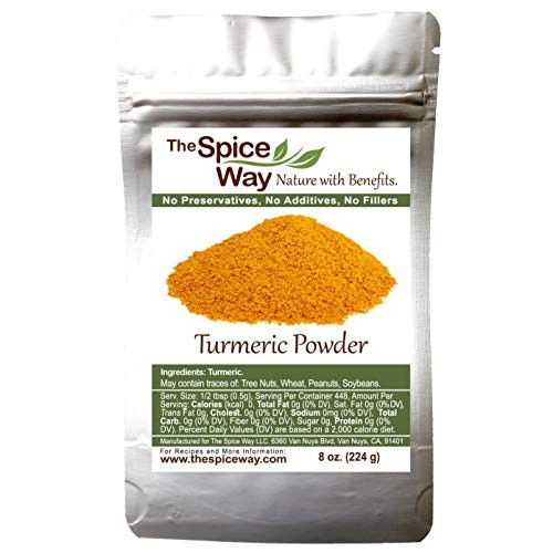 The Spice Way Turmeric Powder - 8 Oz Powdered Ground Tumeric