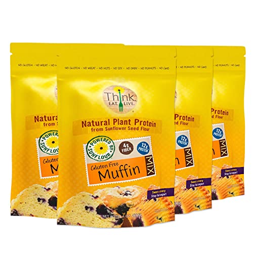 Think Eat Live SunFlour Muffin Mix made from Sunflower Seed Flou...