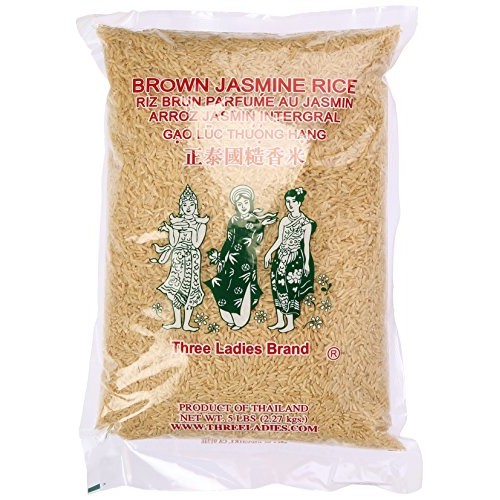 Three Ladies Brown Jasmine Rice 5 Lbs