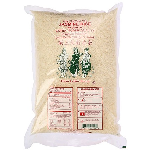 Three Ladies Jasmine Rice Long Grain 5 lbs 011109